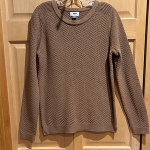 New Old Navy Tan  Crew Neck Sweater
